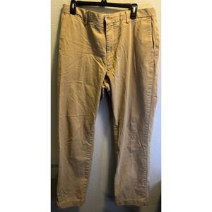 Polo Ralph Lauren Chino Pants Men 36 x 32 Stretch Classic Fit Flat Front Khaki